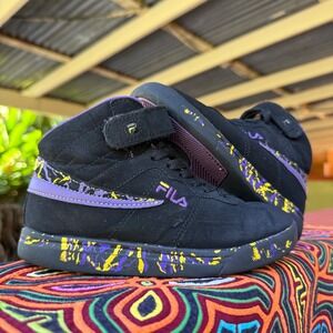 FILA Vulc 13 Marble Unisex Kids HighTop Sneakers Size 13.5 3FM01755-043 Splatter